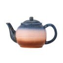 Kék-narancssárga kerámia teáskanna szűrővel 890 ml Tatum – Bloomingville