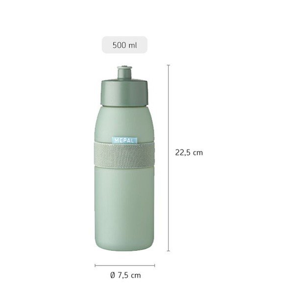 Zsályaszínű műanyag ivópalack 500 ml Ellipse – Mepal-image-4