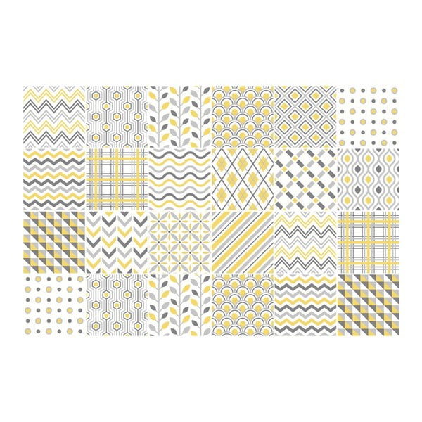 Stockholm 24 db-os dekoratív falimatrica szett, 10 x 10 cm - Ambiance-image-2