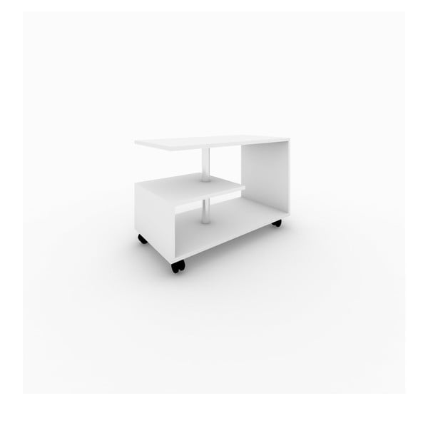 Karanfil fehér, mozgatható dohányzóasztal