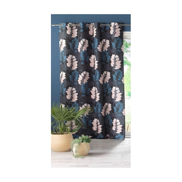 Sötétkék függöny 140x260 cm Belline – douceur d'intérieur-image-2