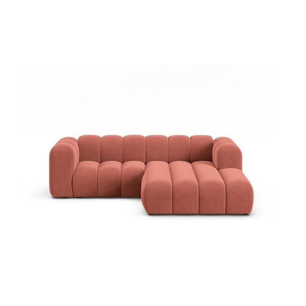 Rózsaszín sarokkanapé (jobb oldali) Lupine – Micadoni Home