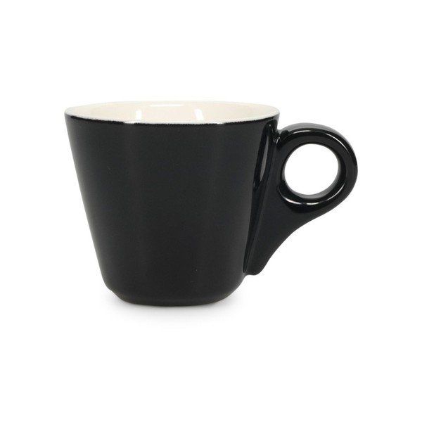 Fekete porcelán eszpresszó csésze 80 ml Barista – BonBistro
