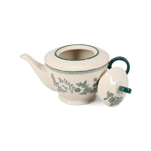Zöld-elefántcsont színű porcelán teáskanna 920 ml Cyril – S|P Collection-image-2