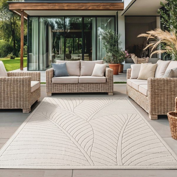 Krémszínű kültéri-beltéri szőnyeg 160x230 cm Nova 1203 – Ayyildiz Carpets-image-1