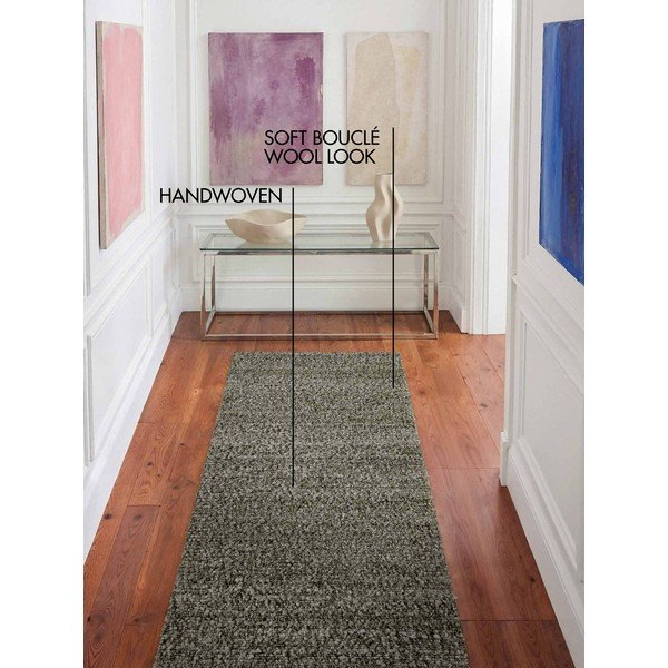 Zöld kézi szövésű buklé futószőnyeg 80x200 cm Notting Hill Portobello – Ted Baker-image-1