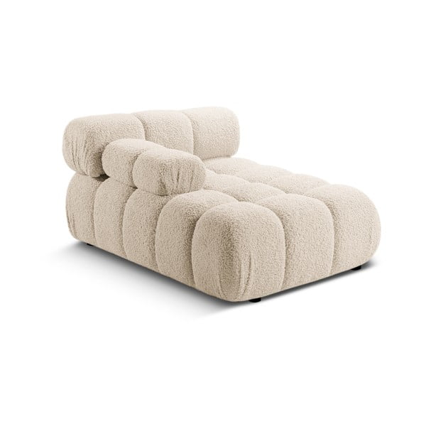 Bézs buklé kanapé modul (bal oldali) Bellis – Micadoni Home-image-4