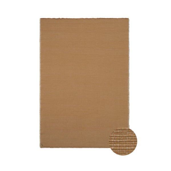 Okkersárga kézi szövésű pamut szőnyeg 140x200 cm Handloom – Lorena Canals