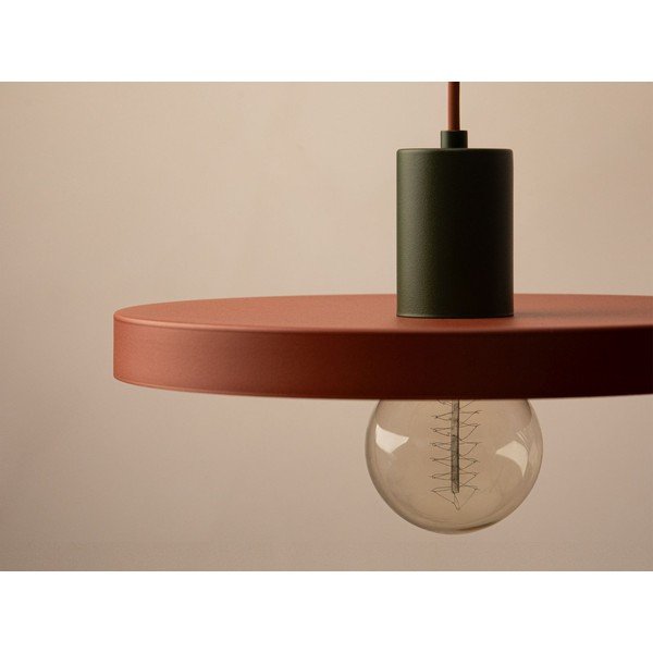 Téglavörös fém függőlámpa ø 30 cm Ori – Micadoni -image-1