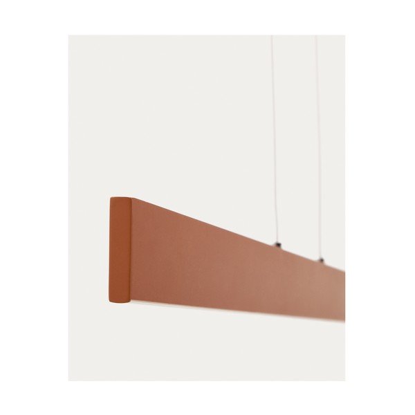 Terrakotta színű LED függőlámpa fém búrával Boadella – Kave Home-image-3