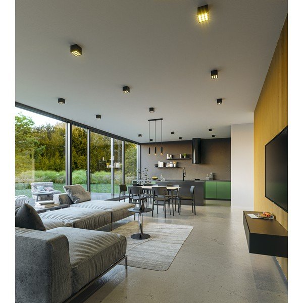 Fekete függőlámpa fém búrával Tresos II – GTV-image-2