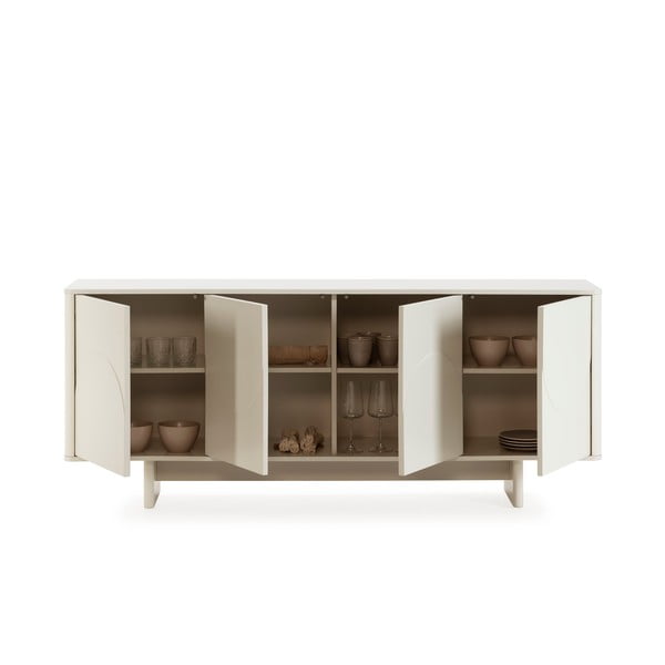 Krémszínű komód 180x75x40 cm Solei – MOME-image-2