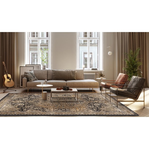 Rézszínű gyapjú szőnyeg 133x180 cm Ava – Agnella-image-1