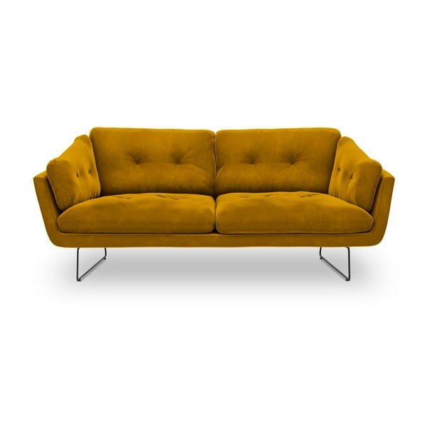 Gravity sárga bársony kanapé - Windsor & Co Sofas