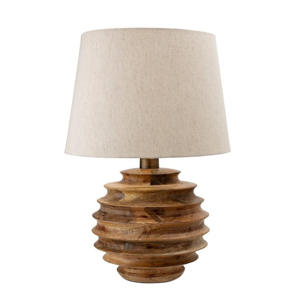 Sötét natúr színű asztali lámpa textil búrával (magasság 54 cm) Svale – Bloomingville