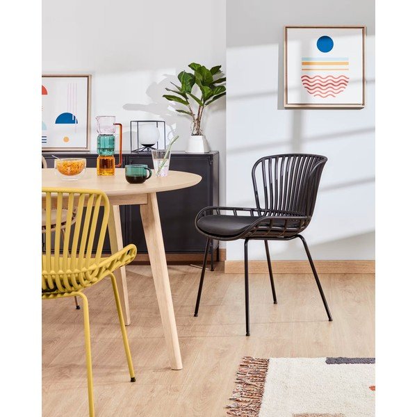 Surpik bézs acélszerkezetes kerti szék - Kave Home-image-1