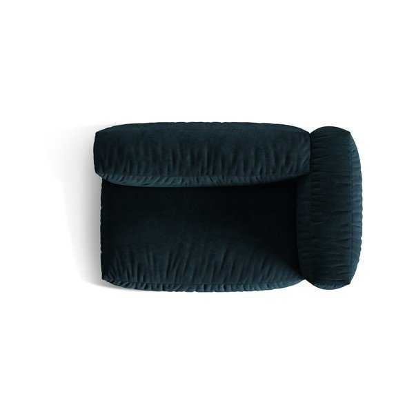 Sötétkék bársony kanapé modul (jobb oldali) Martina – Micadoni -image-3