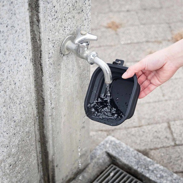 Szilikon összecsukható utazó tálka kisállatoknak Nooks – YAMAZAKI-image-3