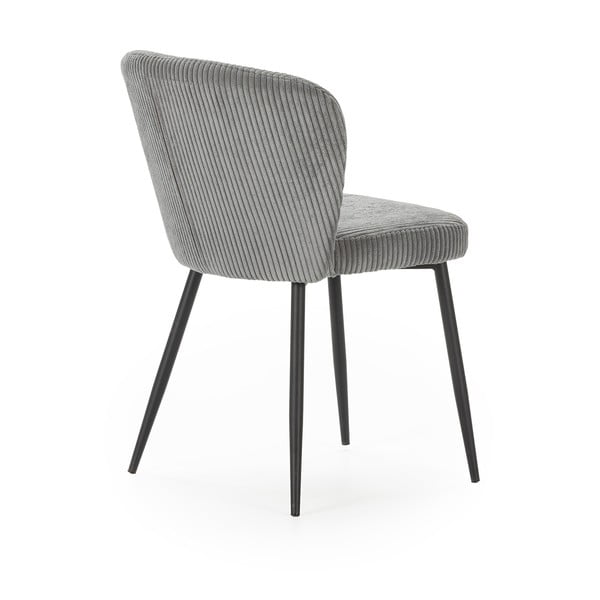 Szürke kordbársony étkezőszék szett 4 db-os Megan – Marckeric-image-4