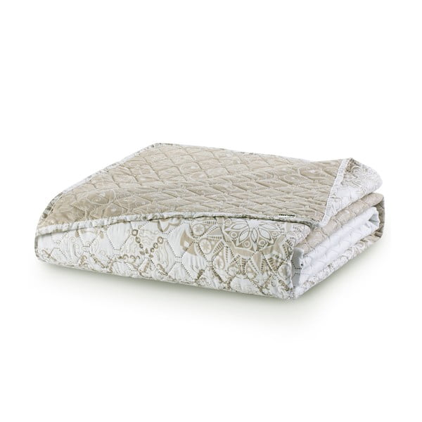 Malaga világosbarna kétoldalas mikroszálas ágytakaró, 220 x 240 cm - DecoKing-image-2