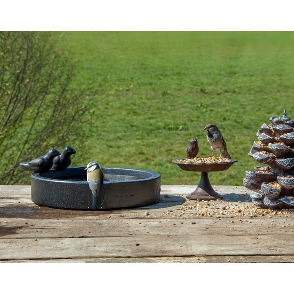 Ave fekete kerámia madáritató - Esschert Design-image-2