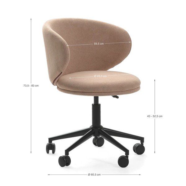 Bézs irodai szék Rush – Marckeric-image-4