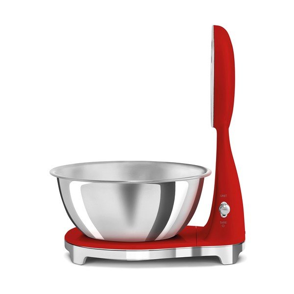 Piros műanyag digitális konyhai mérleg – SMEG-image-2