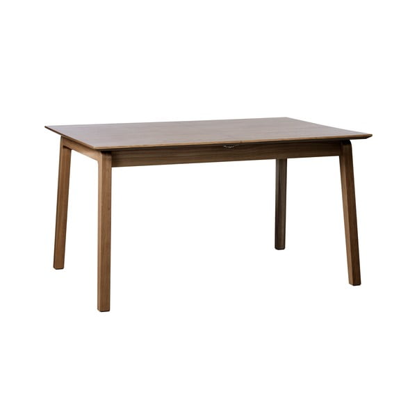 Barna bővíthető étkezőasztal tölgyfa dekoros asztallappal 95x200 cm Bari – Unique Furniture-image-2