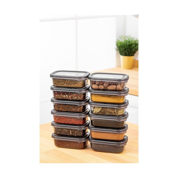 Élelmiszertartó doboz szett 12 db-os Fresco – Hermia-image-2