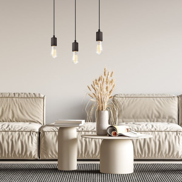 Fekete függőlámpa Leon – LAMKUR-image-2