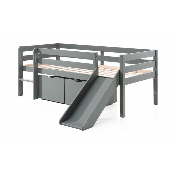 Szürke gyerekágy alatti fiók szett 2 db-os Pino – Vipack-image-2