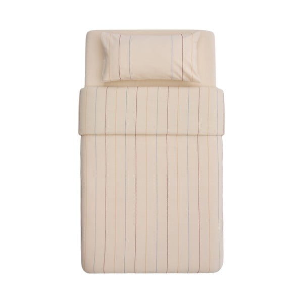 Bézs bio pamut gyerek ágyneműhuzat babaágyhoz lepedővel 110x180 cm Indani – Kave Home