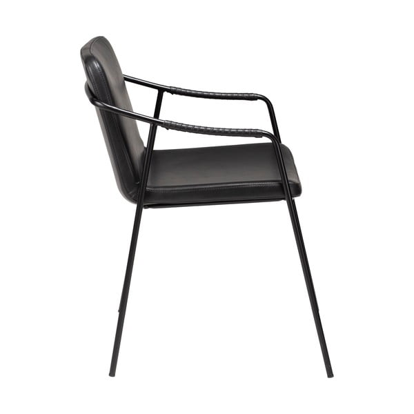 Boto fekete bőrutánzat étkezőszék - DAN-FORM Denmark-image-2
