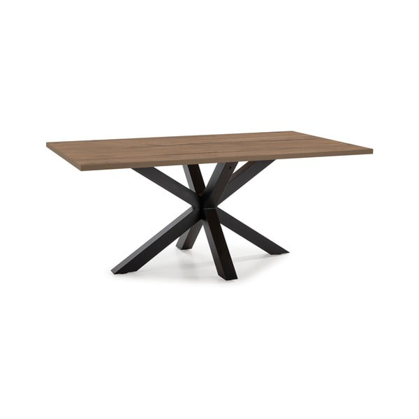 Étkezőasztal diófa dekoros asztallappal 100x180 cm Comba – Marckeric-image-1