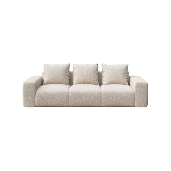 Bézs buklé kanapé 287 cm Feiro – MESONICA