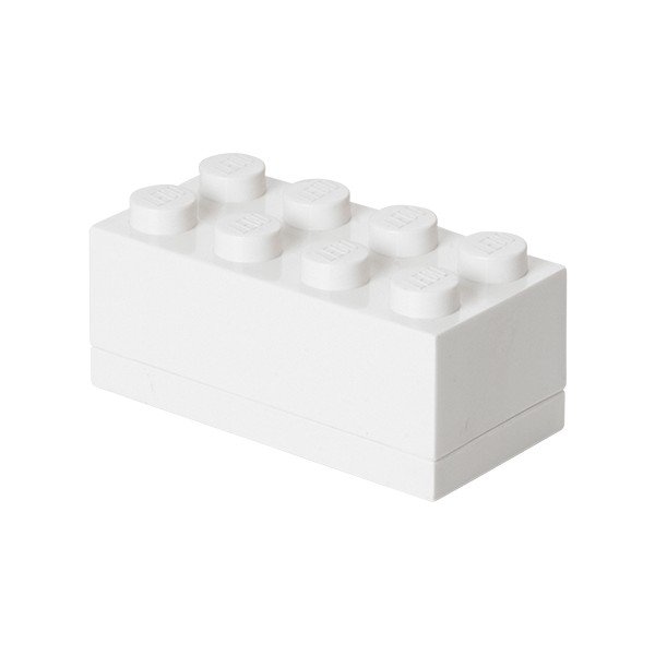 Mini fehér tárolódoboz, 4,6 x 9,2 cm - LEGO®