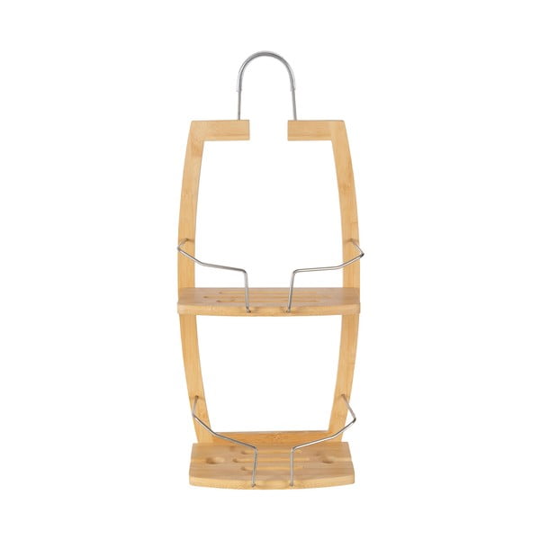 Natúr színű bambusz fürdőszobai függő polc – Compactor-image-2