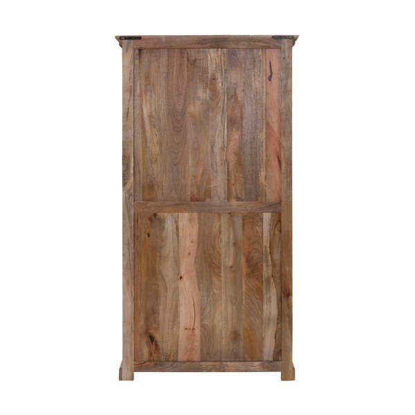 Barna mangófa ruhásszekrény 190x45 cm Maneesh – Støraa-image-3