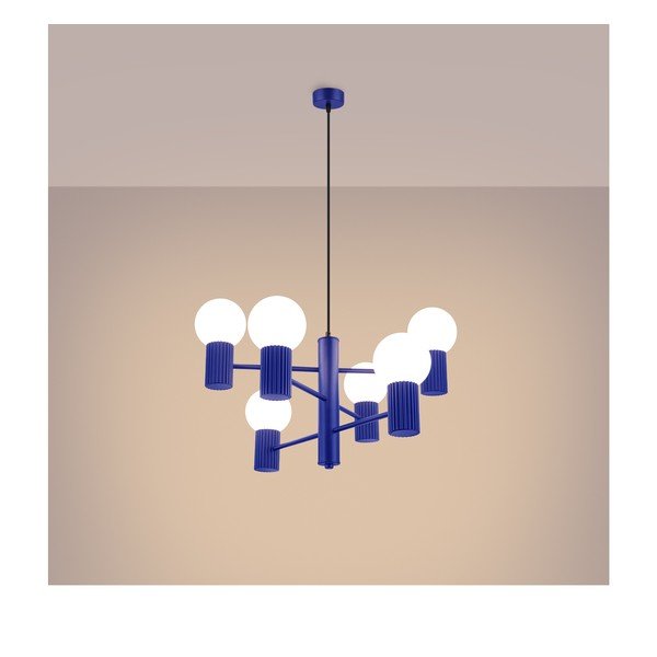 Kék függőlámpa üveg búrával Orbital – Sollux-image-4