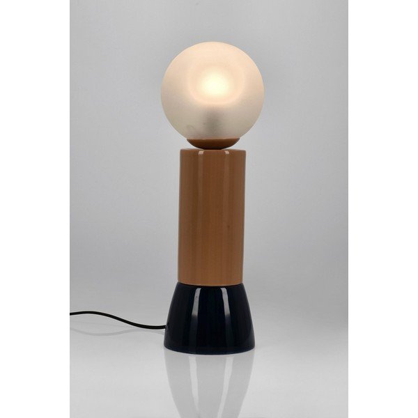 Fém asztali lámpa üveg búrával (magasság 47 cm) Malton – Bizzotto-image-1