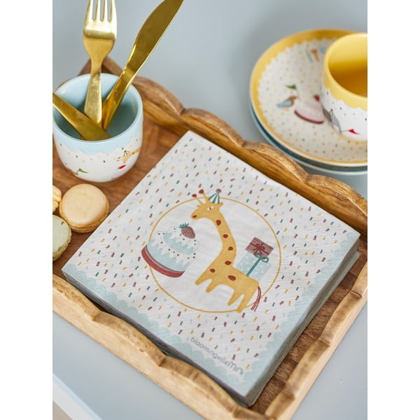 Papír szalvéta szett 20 db-os 33x33 cm Celebrate – Bloomingville Mini-image-1