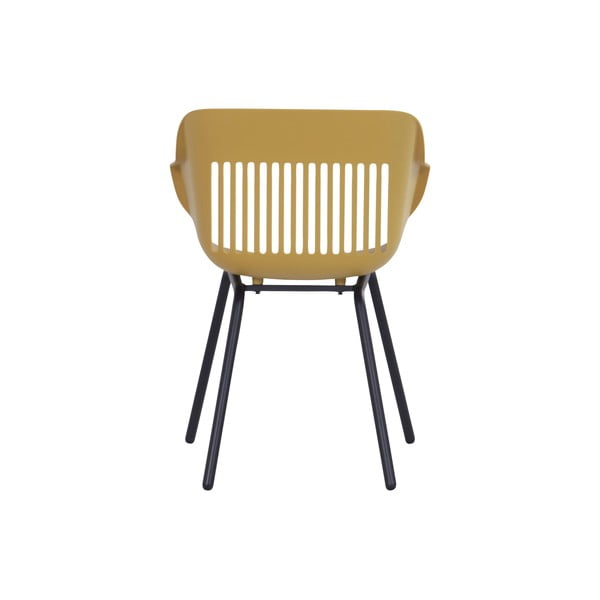 Okkersárga műanyag kerti szék szett 2 db-os Jill Rondo – Hartman-image-4