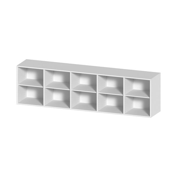 Fehér függő könyvespolc 220x61 cm Mistral – Hammel Furniture-image-2