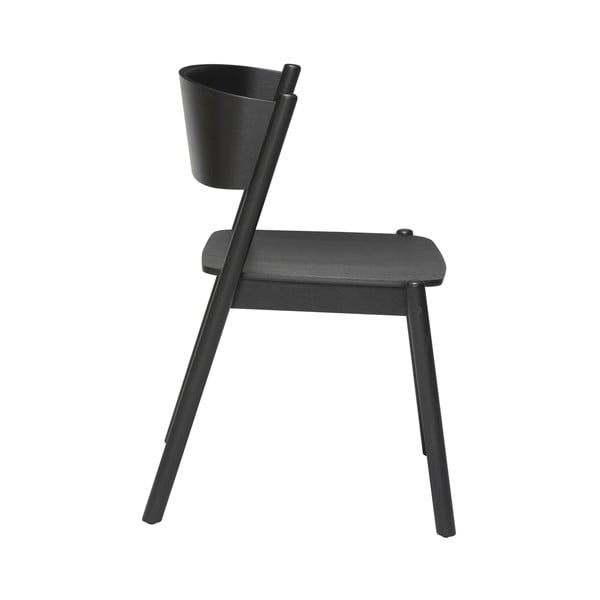 Fekete tölgy étkezőszék Oblique - Hübsch-image-2