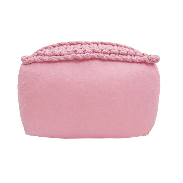 Neo rózsaszín kézzel készített puff gyerekeknek - Nattiot-image-1