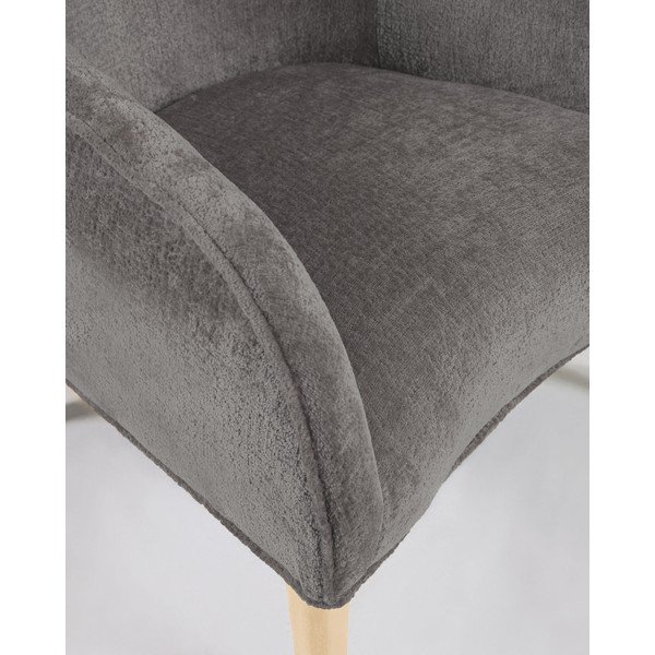 Szürke fotel Bobly - Kave Home-image-1