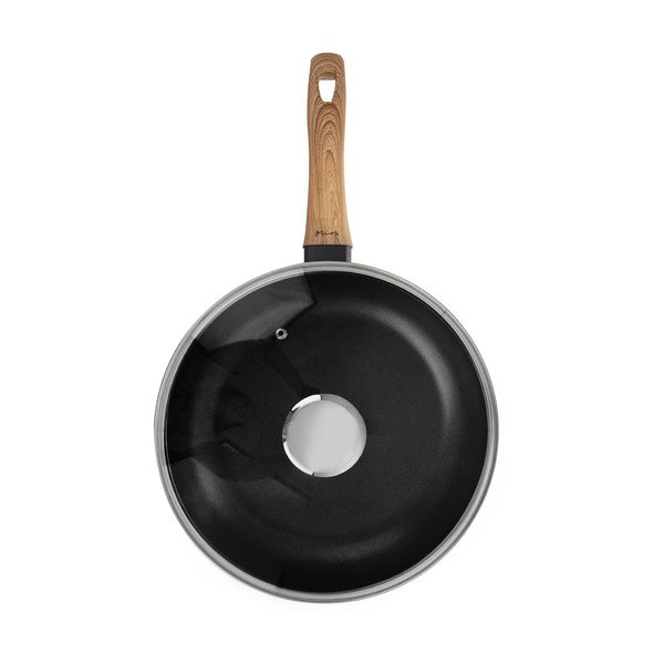 Gradne Wooden alumínium serpenyő fedővel, ø 28 cm - Orion-image-3