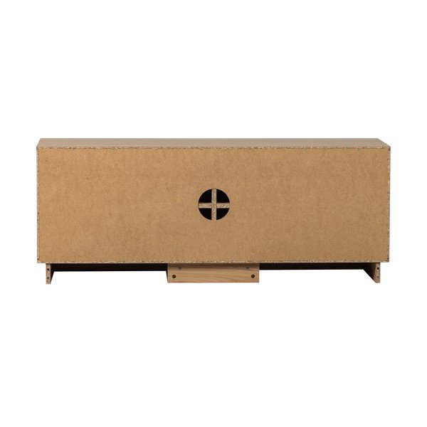 Natúr színű tölgyfa TV-állvány 133x52x45 cm Zuma – WOOOD-image-4