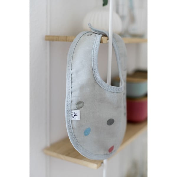 Dots szürke muszlin előke - Kindsgut-image-1