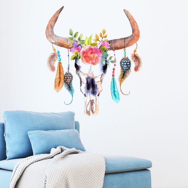 Boho Buffalo Head falmatrica - Ambiance-image-1